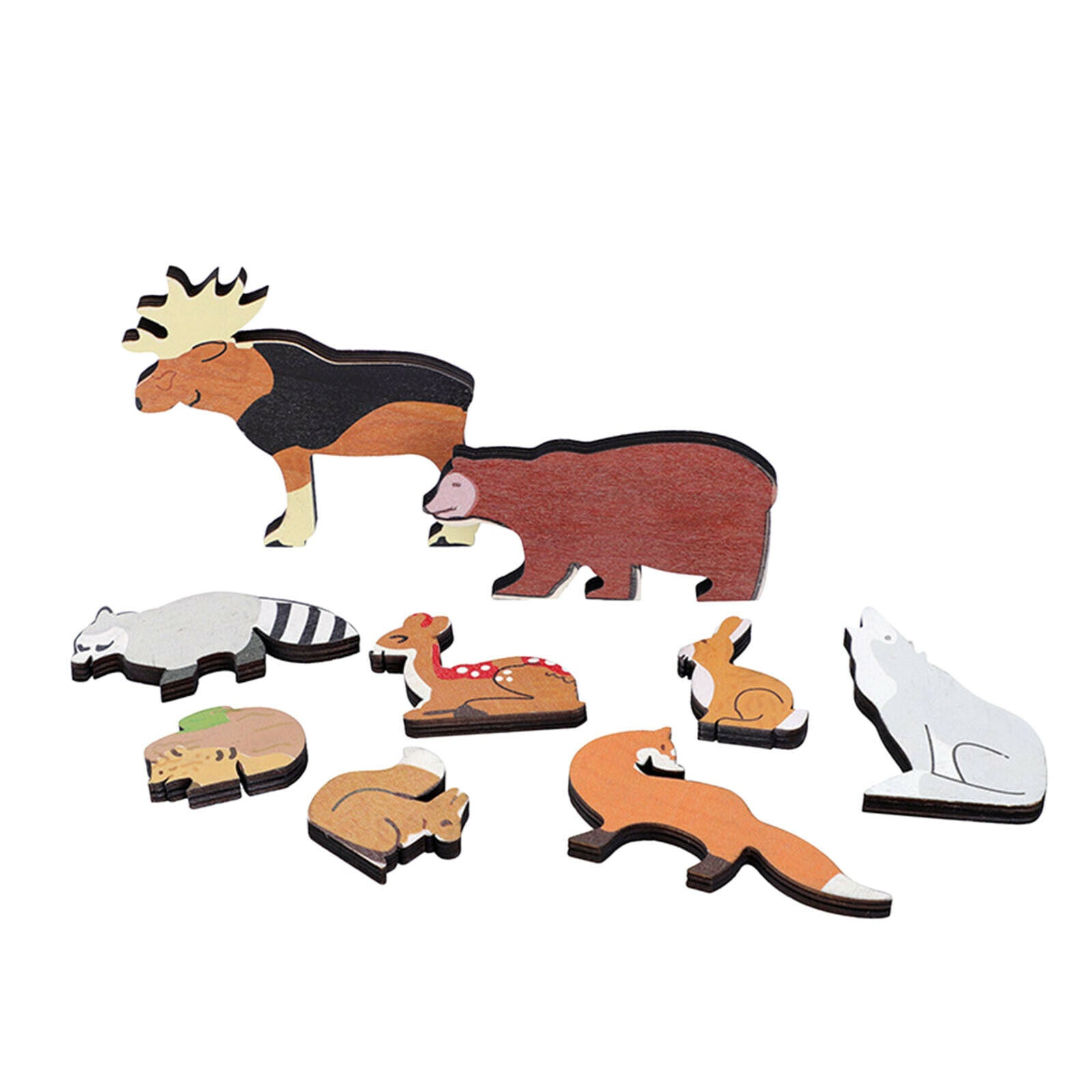 Wooden Animal Jigsaw Animal Puzzle kids Toys Children Educational Learning