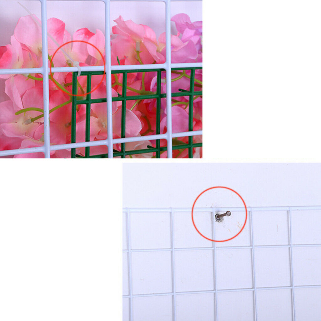 Pieces of 2 Upscale Rose Hydrangea Silk Flower Panel with Stage Background