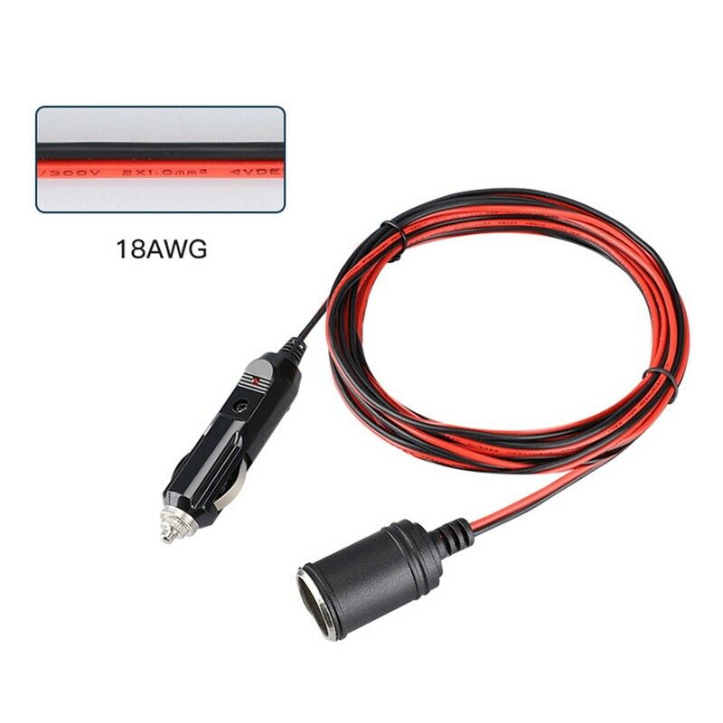 12V 24V 15A Heavy Duty Car Lighter Socket Male Female Extension Cord Power SupA4