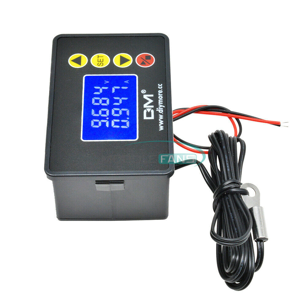Digital 1.37" LCD 0-100V 10A 1000W Voltage Current Wattmeter Temperature Tester