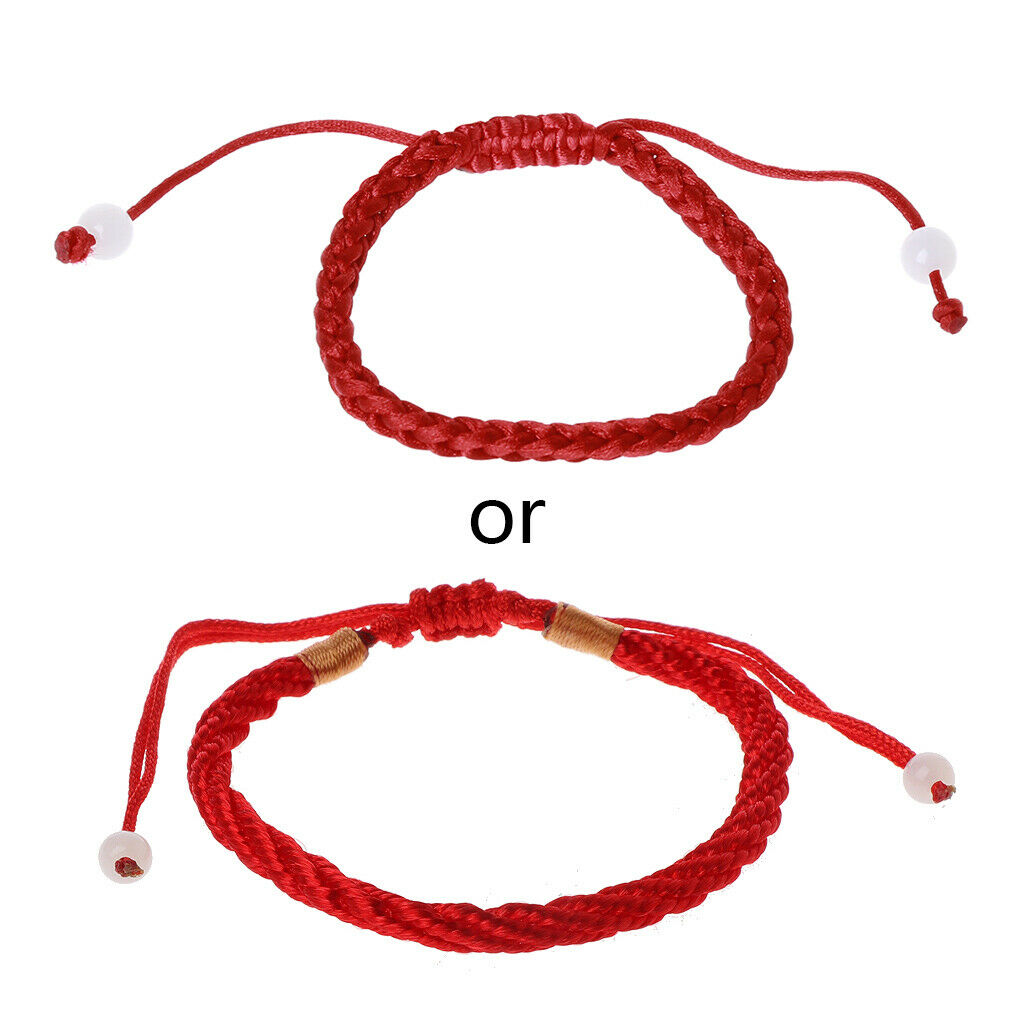 Kabbalah Handmade Red String Good Luck Bracelet for Prosperity and Success