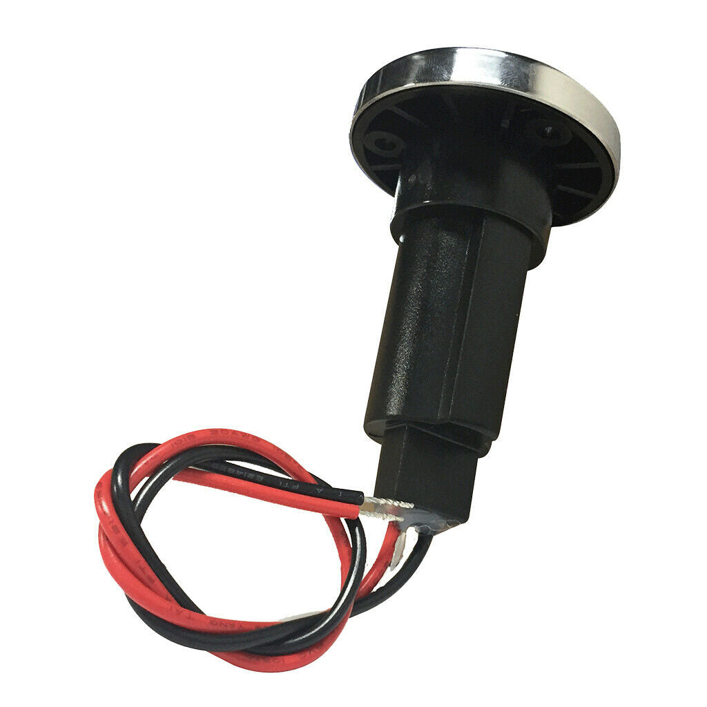 Black Marine Boat 2 Pin Stern Light Plug-in Pole Base Waterproof  Cover