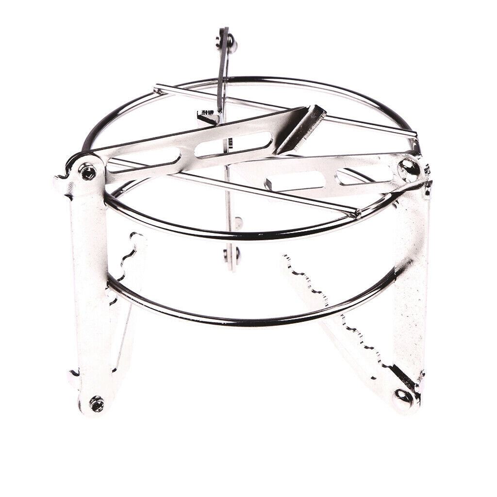 Portable Stainless Steel Folding Pocket Alcohol Stove Holder Bracket Rack