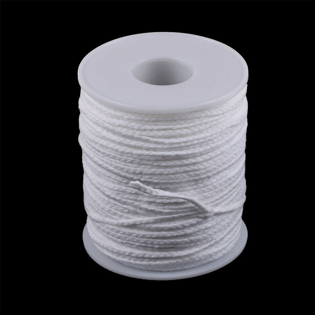 Spool of Cotton White Braid Candle Wicks Core Candle Making Supply High NfDEAU