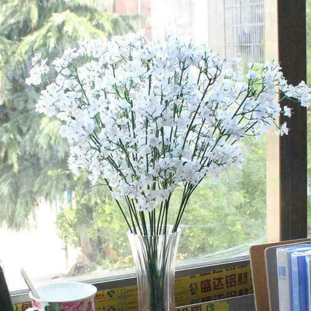 Artificial Baby's Breath Gypsophila Silk Flowers Bouquet S3 R4 A2D9