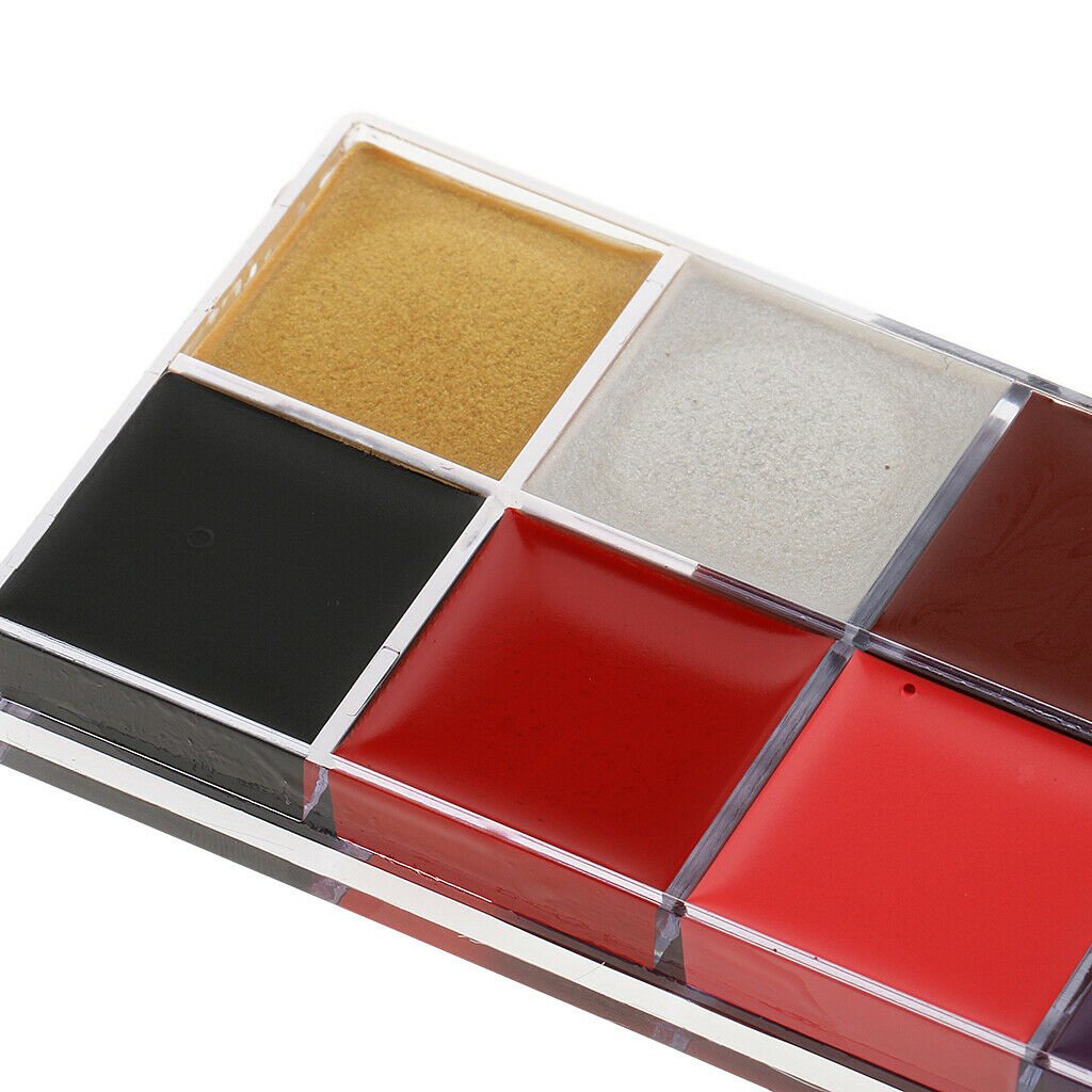 12 Colors Face Body Art Paint Make Up Palette for Party Halloween Fancy Dress
