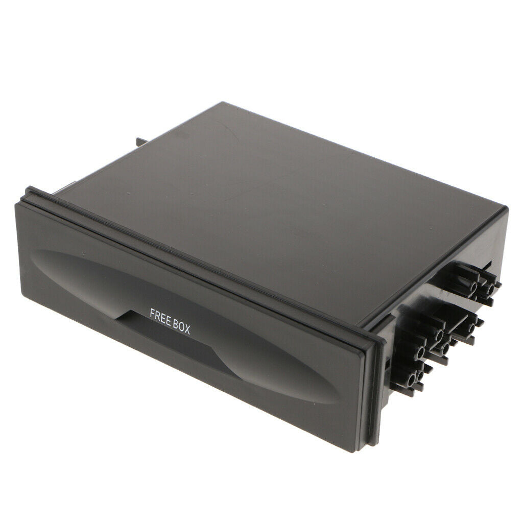 Car Single Din Dashboard Radio Installation  Storage Box Organizer