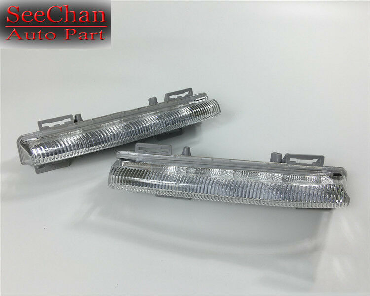 Pair Front DRL Fog Light L&R Fit For Mercedes-Benz W204 W212 C250 C280 C350 E350