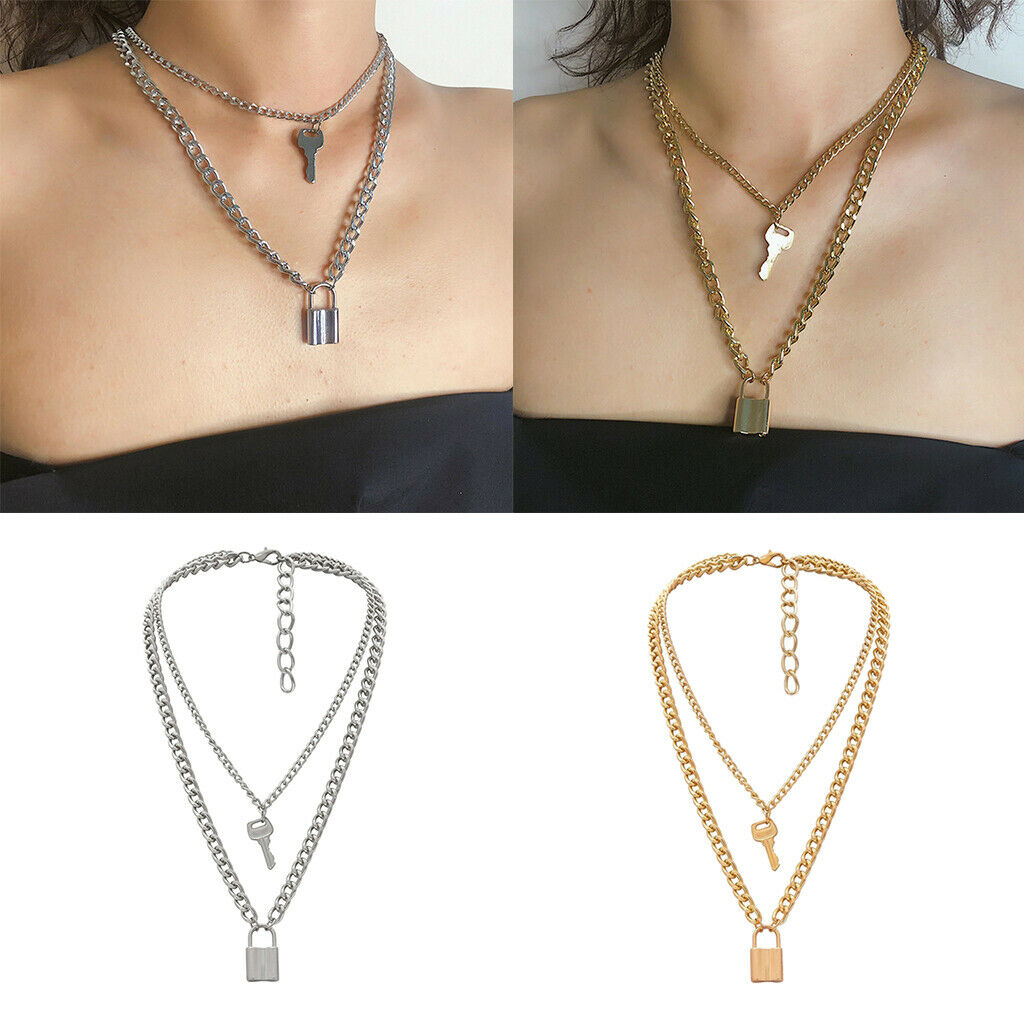 Fashion Jewelry Multilayer Clavicle Pendant Necklace Sweater Chain  Golden