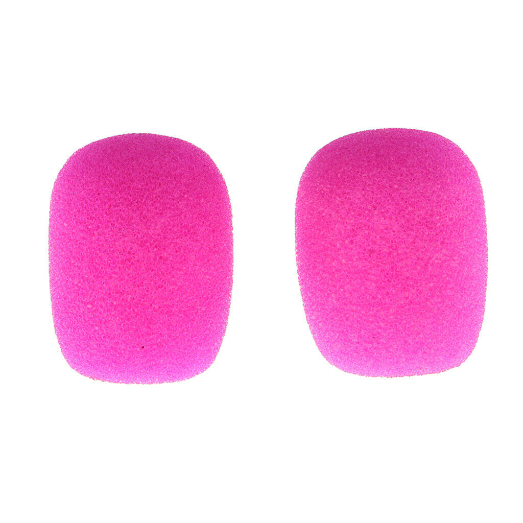 Microphone Sponge Cover Windscreen Pack of 20pcs - Fushcia Mic Covers