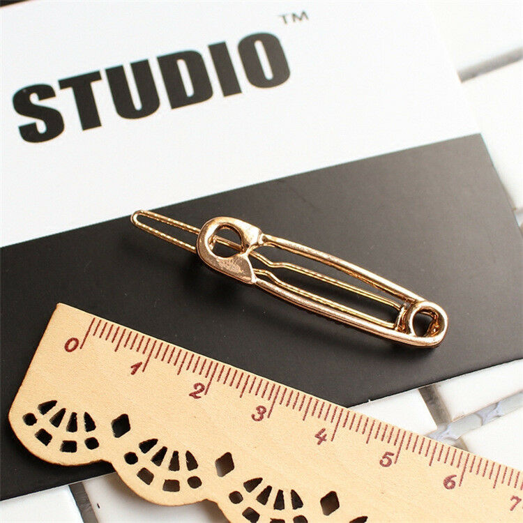 2pcs Fashion Women Girls Paperclip Hair Pin Barrette Clip Hairpin Stick Headwear