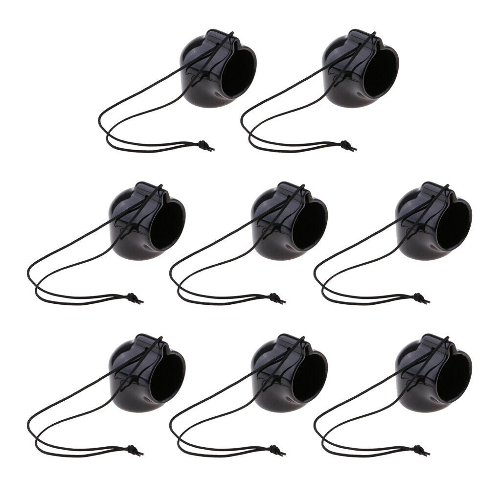 8 Pieces Tank Valve Cover Sturdy Anti-corrosion Dive Cylinder Threaded
