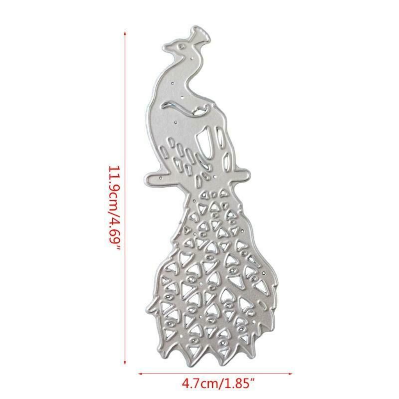 Peacock Metal Cutting Dies Stencil Scrapbooking DIY Album Stamp Paper Embossing
