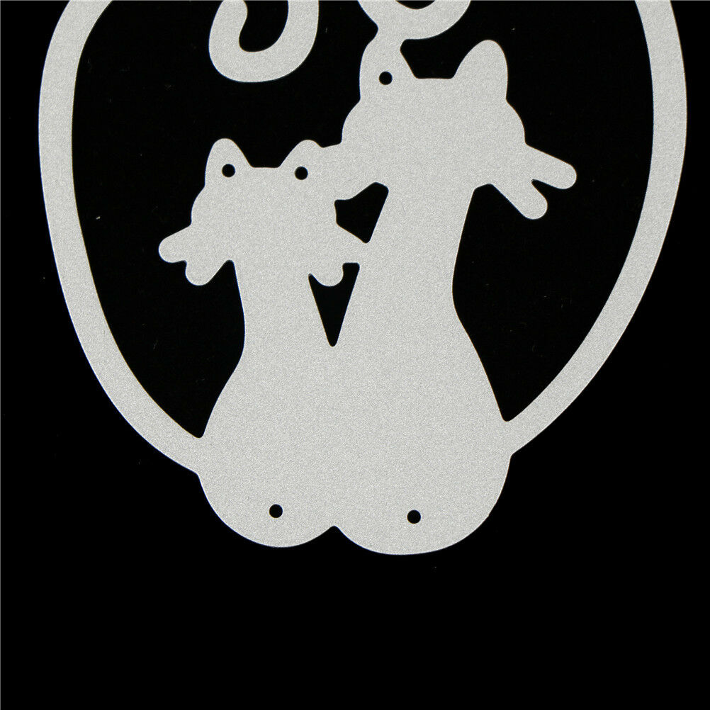 Love Cat Design Metal Cutting Dies For DIY Scrapbooking Album Paper Card.l8