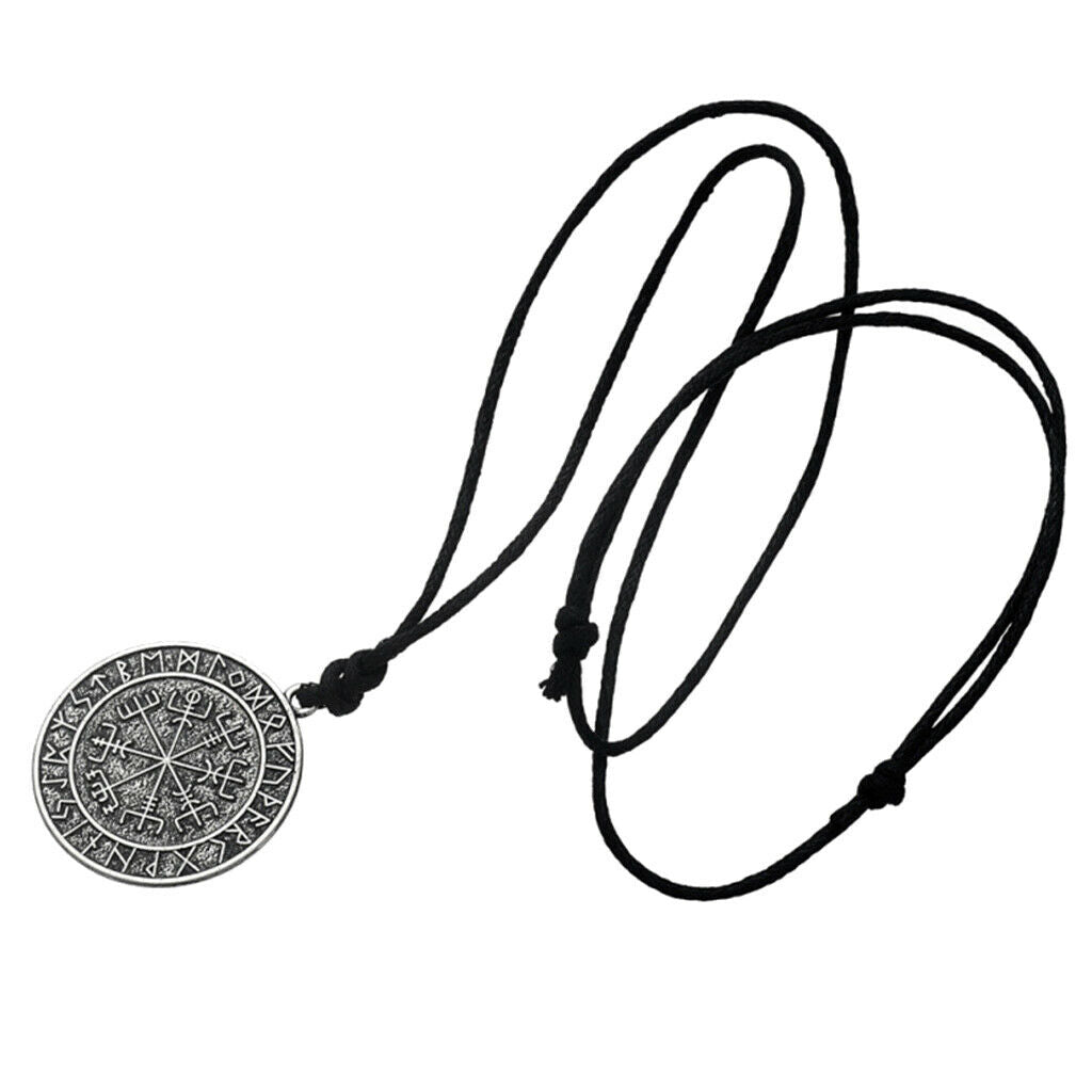 2 Pieces Exotic Talisman Viking Odin's Key of Solomon Seal Pendant Necklace