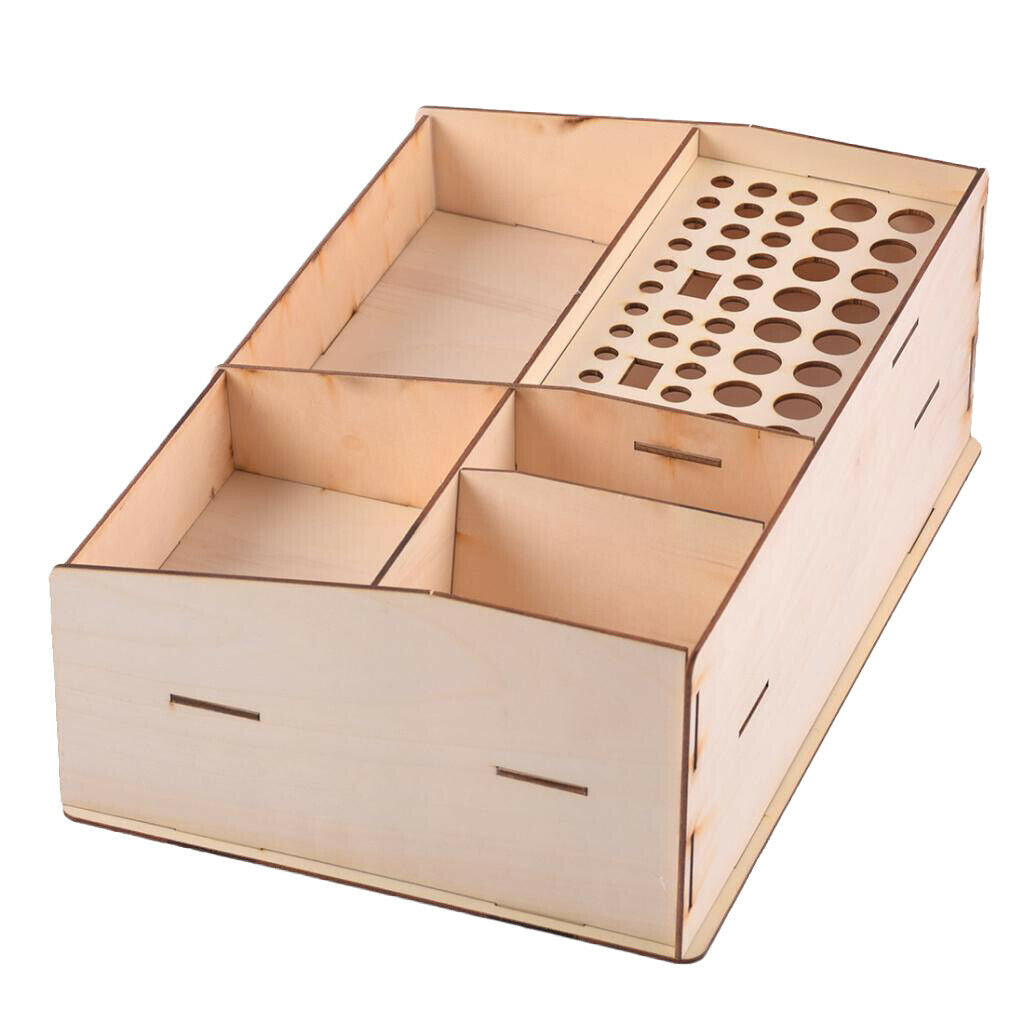 Wood Paint Pigment Bottles Paints Moduler Storage Holder Stand Organizer