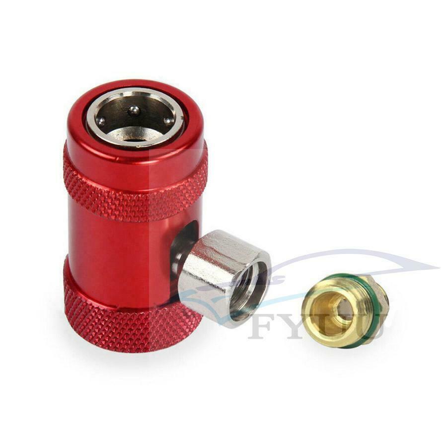 2X Car Replace A/C Air Conditioner Quick Coupler Connector Adapter for R1234YF
