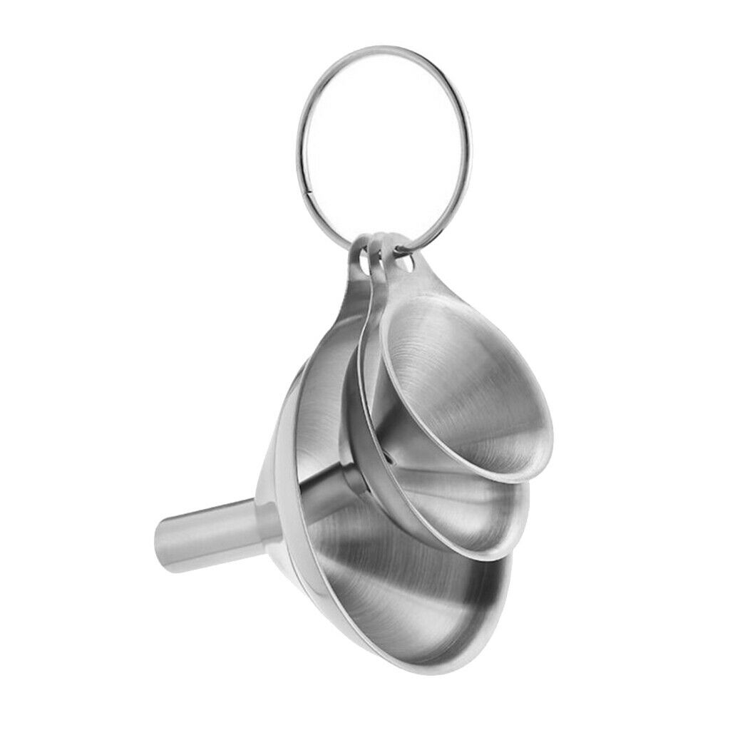Stainless Steel Funnel Hip Flask Funnel for Filling Small Bottles or Containers