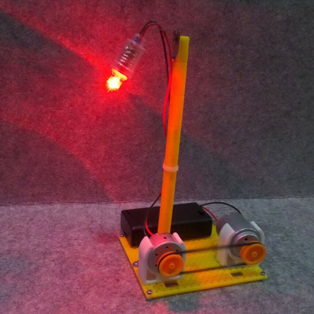 Power Generator Mini Electricity Generator LED Lamp Teaching Aid Kit