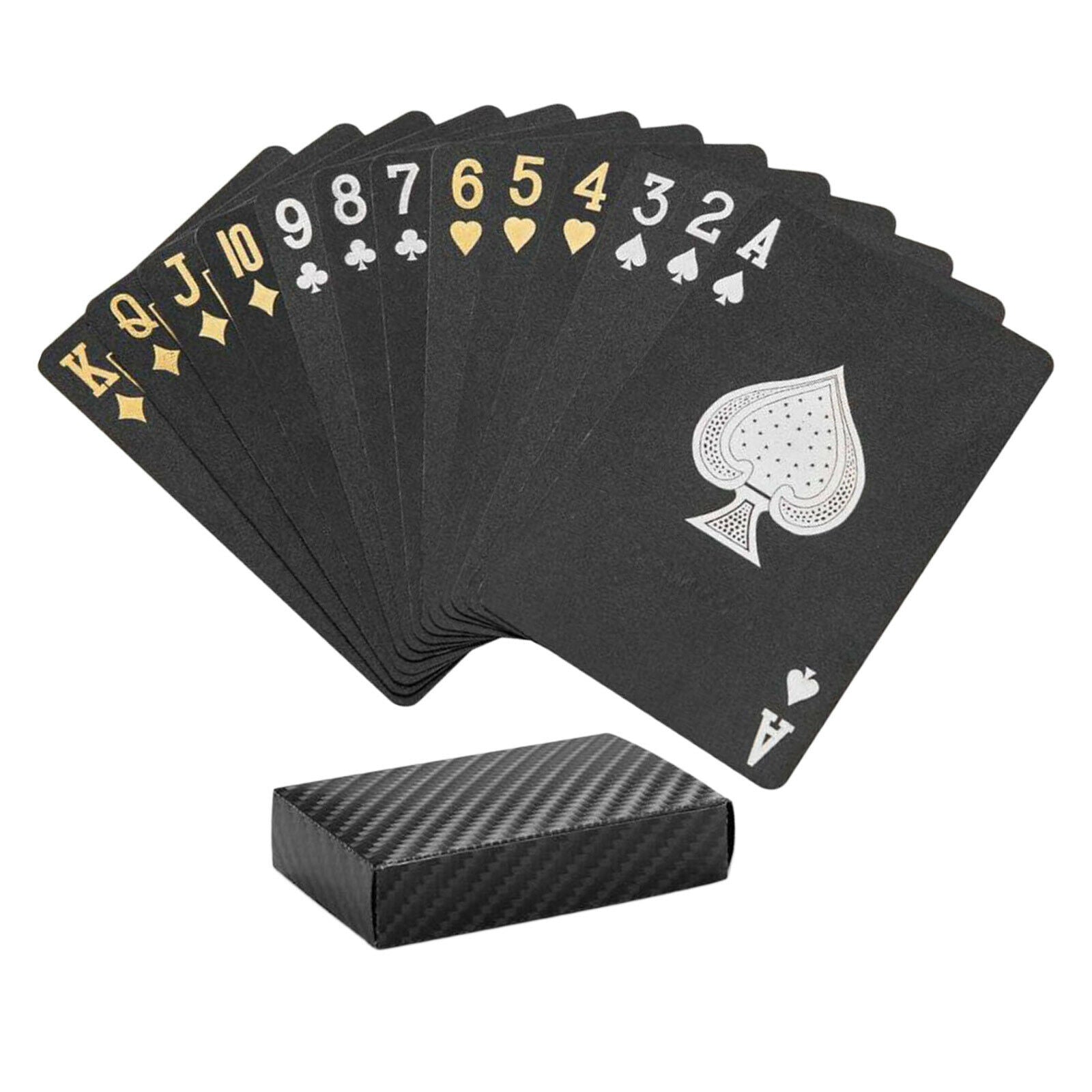 Playing Cards Black 54 Cards Deck Poker Party Magic Table Game Fun Gift