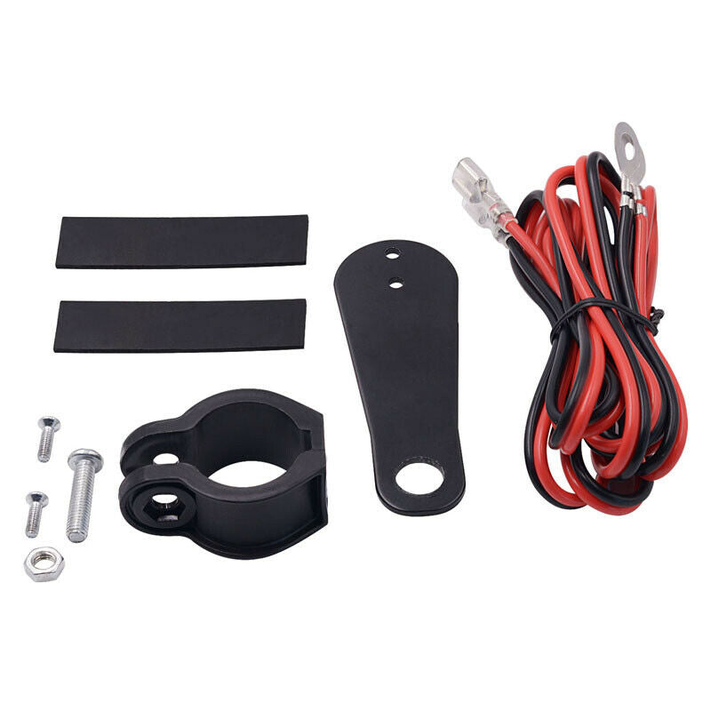 QC3.0 Fast Motorcycle Cigarette Lighter Socket 2 USB Charger + Switch+ Voltmeter