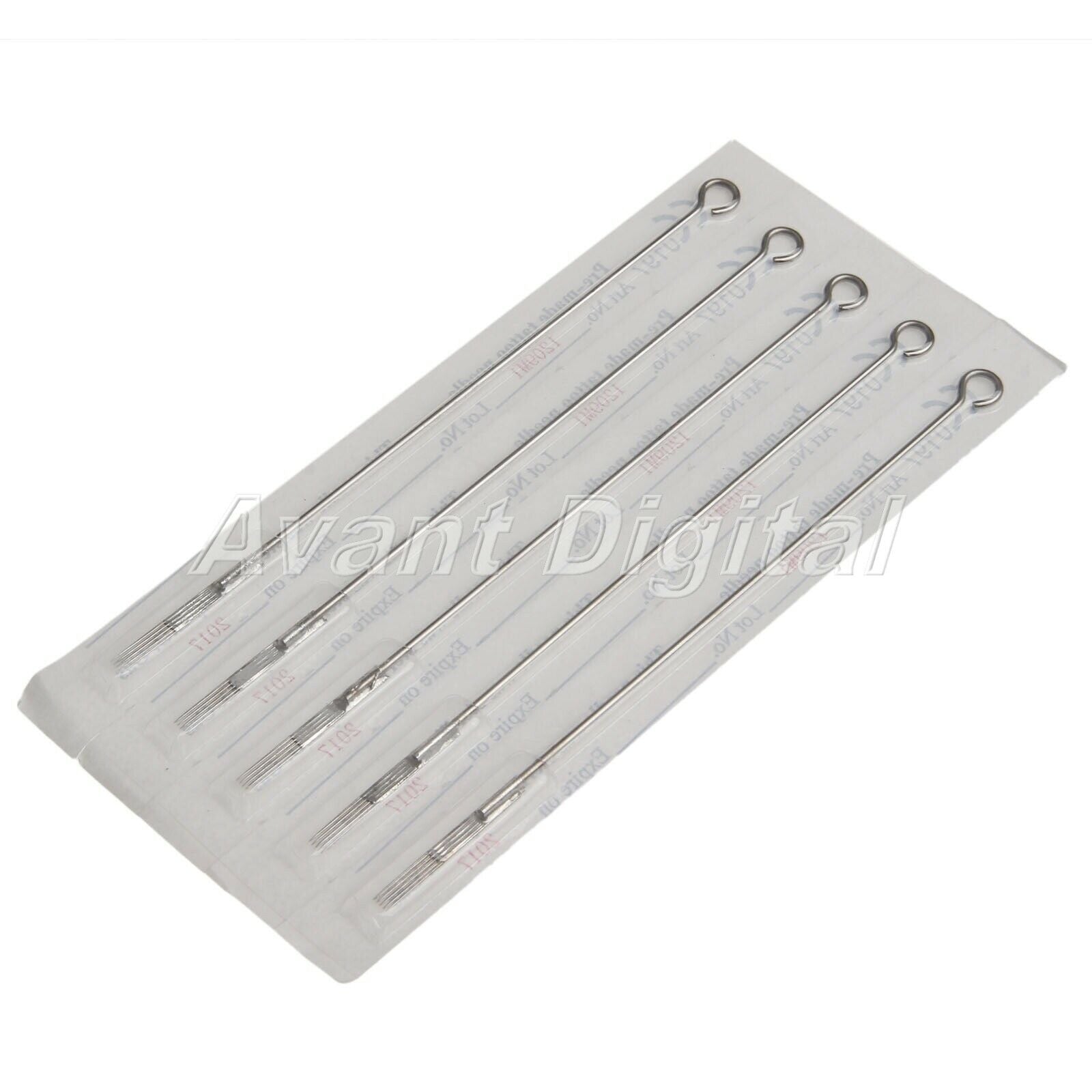 100pcs Mixed Assorted Sterile Tattoo Needles Round Liner  Plastic Tubes 9M1+9FT