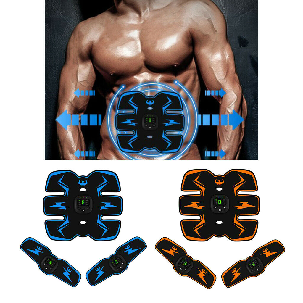 2x Electric Abs Muscle Training Toner Stimulator Body Workout Wireless Equipment