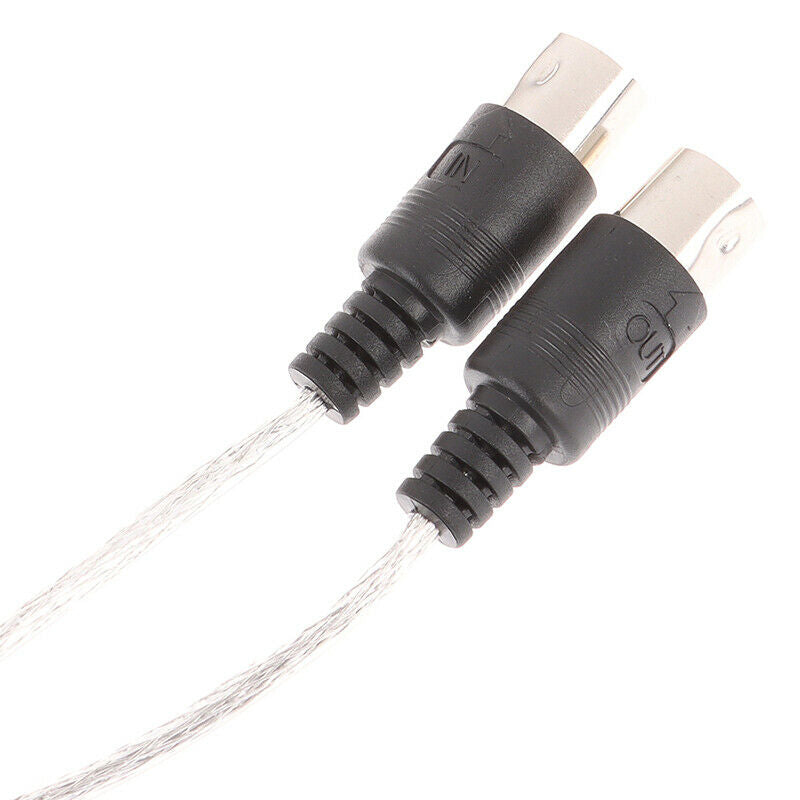 USB IN-OUT MIDI Interface Cable Converter to PC Music Keyboard Adapter CoDEAU