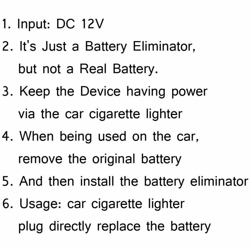 1xCar Charger Battery Eliminator For  XTS3000/5000/3500 MTP200 2-Way USA