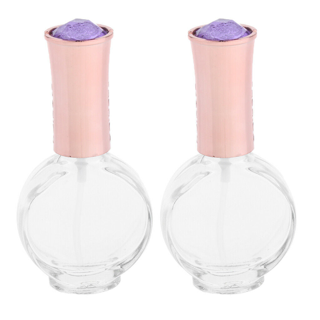 2 Piece Empty Perfume Atomizer Bottle Aftershave Scent Spray for Travel 15ml