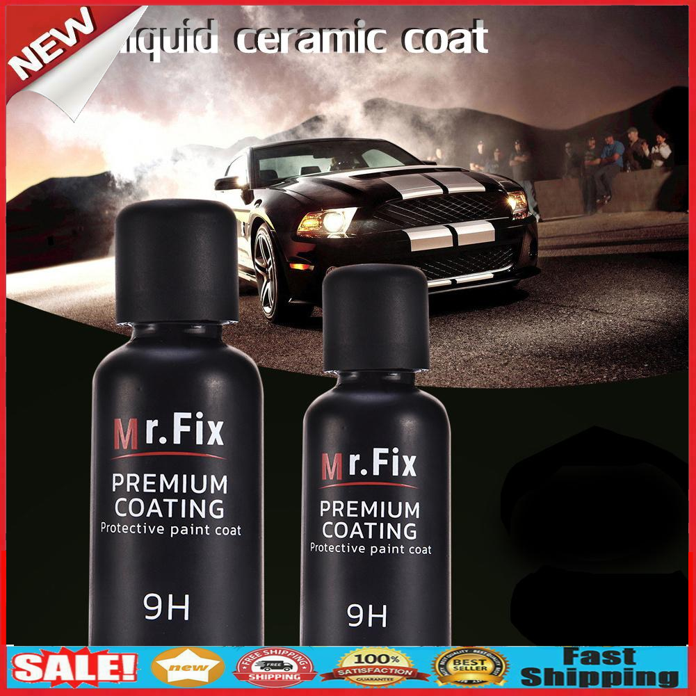 30mL 9H Hydrophobic Anti-scratch Car Care Glass Coating Liquid Ceramic Coat @
