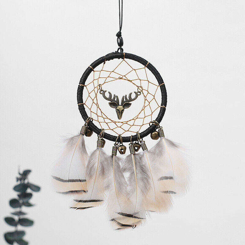Mini Dream Catcher With Natural Feather Dreamcatcher Hanging Wind Chime