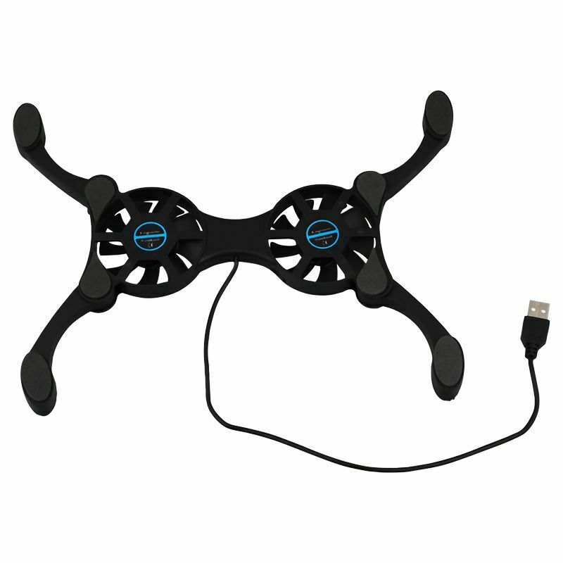 Portable Folding USB 2 Fan PC Computer Laptop Cooling Cooler Pad F4N9N9