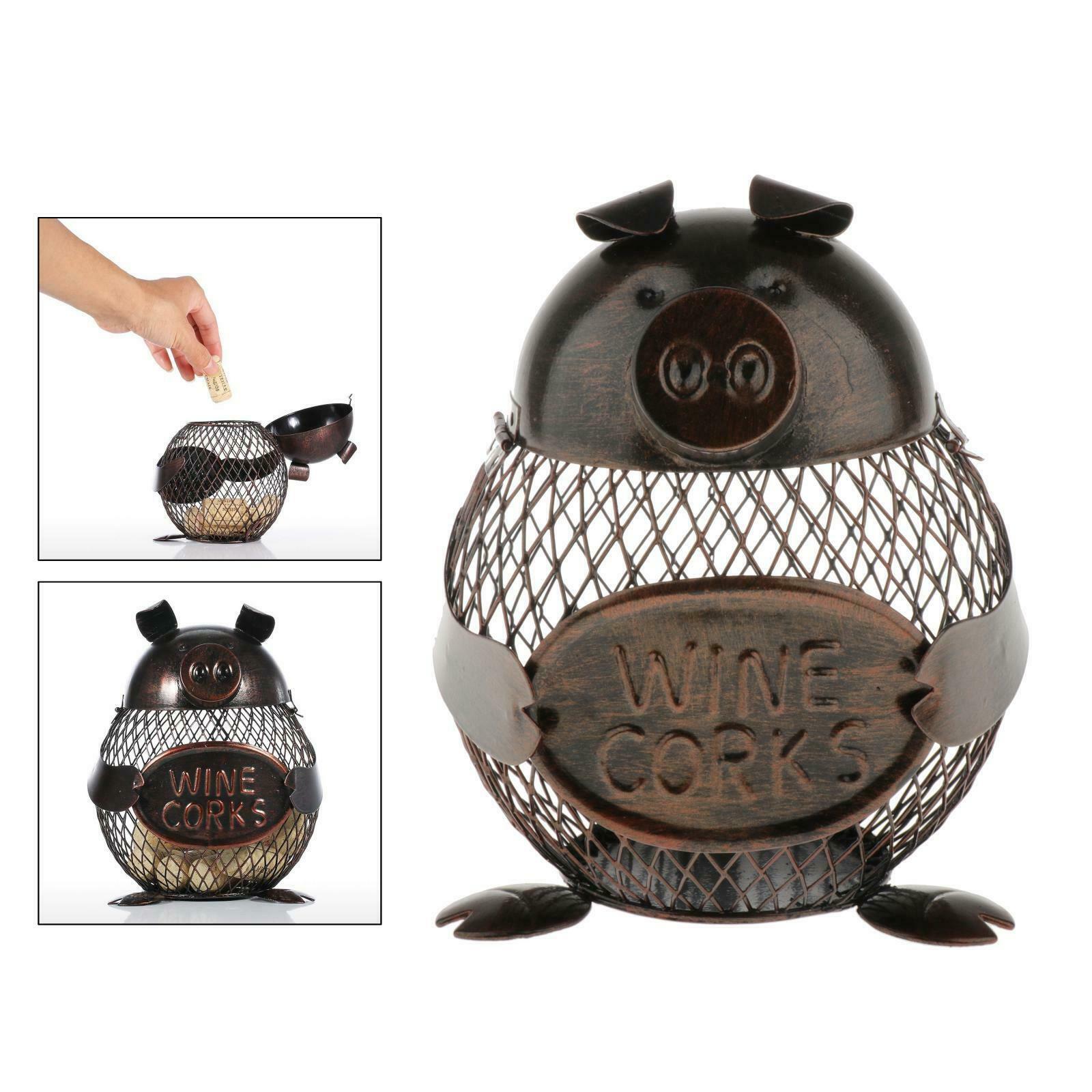 Metal Coin Bank Money Box Pig Animals Shaped Piggy Bank Handwork Crafting Art
