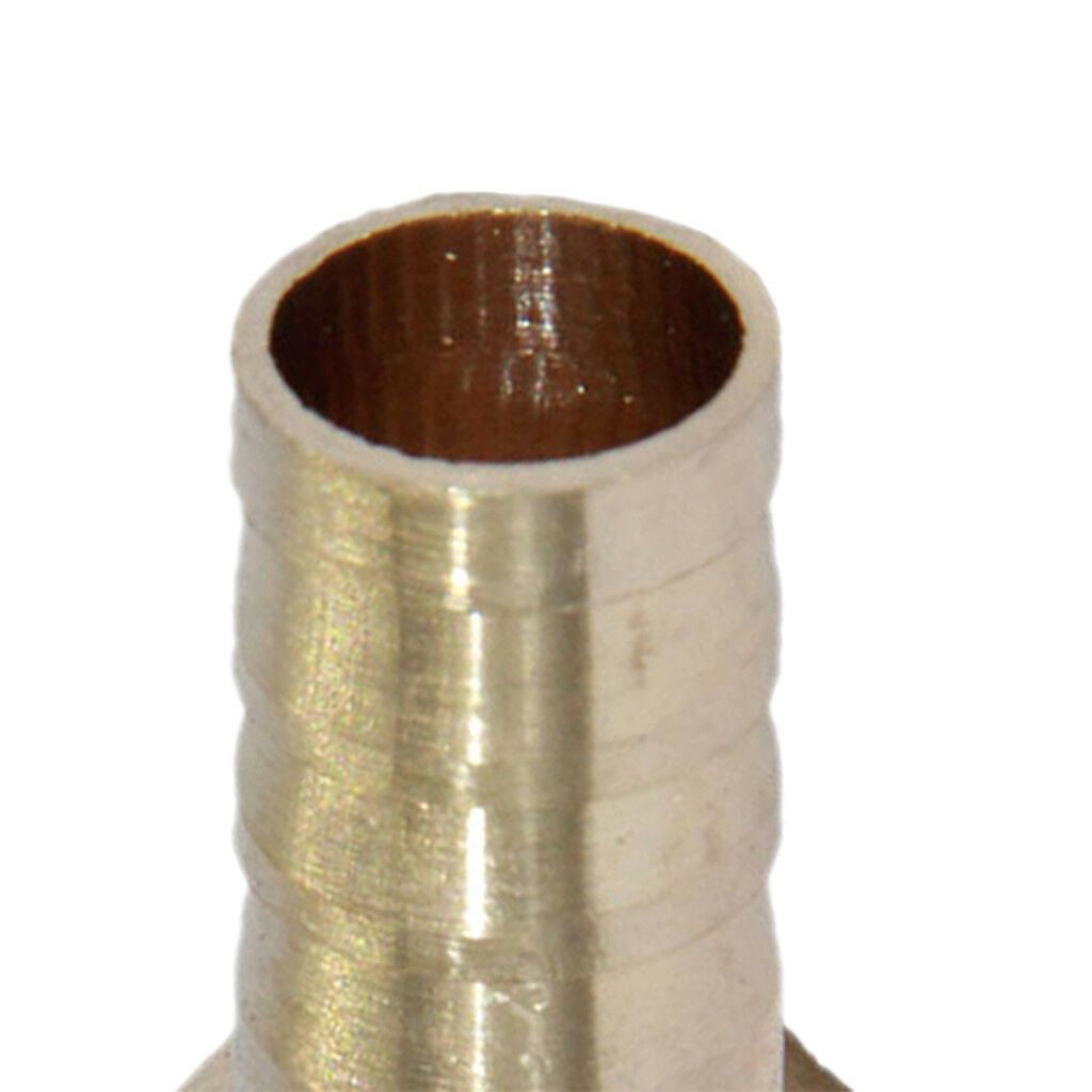 2Pcs 10mm 3/8" Brass Male Barbed Hose Tube Fitting Pipe Coupler Connector
