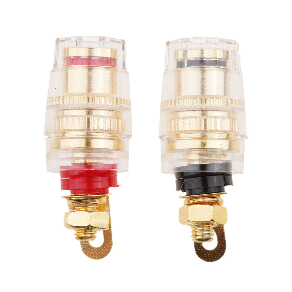 2pcs Speaker Terminal Binding Post Banana Connector Terminal Socket