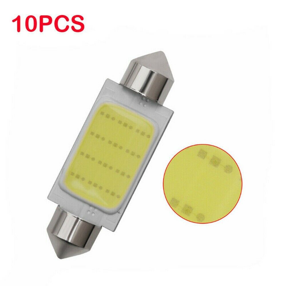 10X 36mm Car LED Bulb Festoon Error Free License Light Canbus Reading Dome Bulb*