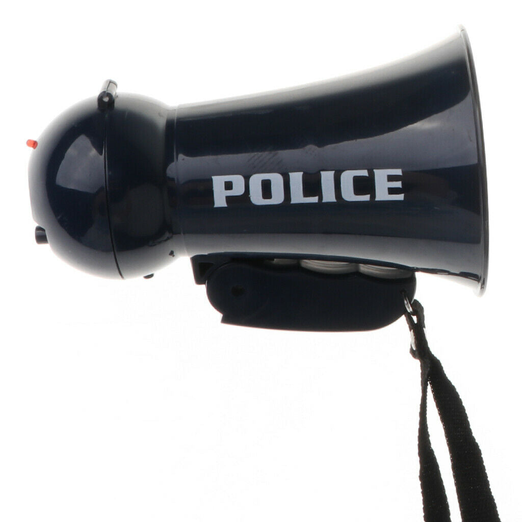 Children Firemen Megaphone Siren Sound Handheld Mic Toys Costume Props