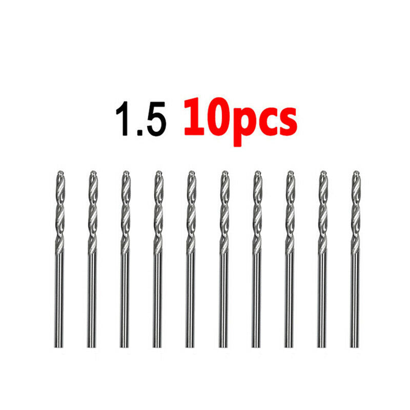 40 Pcs Mini Drill Hss Bit 0.6Mm-2.0Mm Straight Shank Pcb Twist Drill Bits Set G7