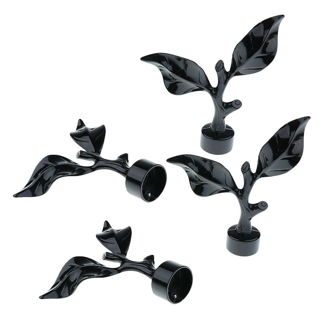 4-Piece Home Curtain Rods and Hardware - Decorative Ball Rods for Home Decor
