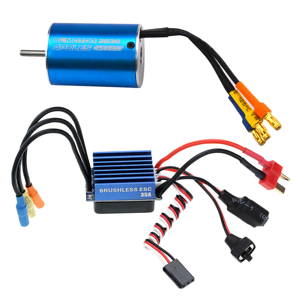 Super 2838 4P Brushless Motorcycle Brushless with 35A Controller for Car