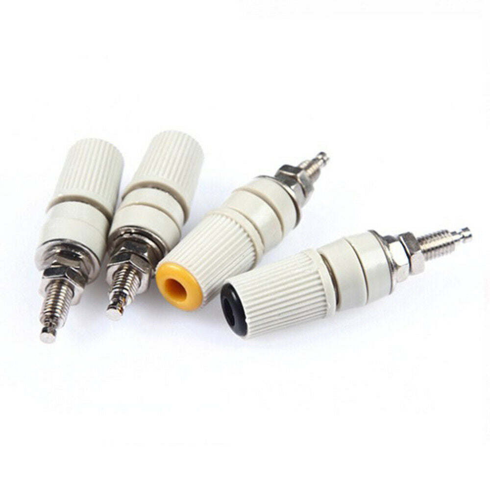 5Pcs Brass M5 Type Test Binding Post  High Current 4mm Banana Female Jack Panel