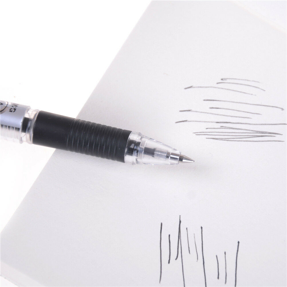 3pcs Stationery 0.5mm Tip Black Eraser Ink Erasable Gel Pen OfficeSchoolSupN Tt