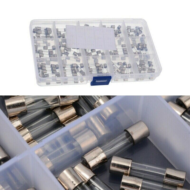 150Pcs 250V Fast-Blow 5X20mm Fuses  Blow Car Tube Fuses Assorted Kit J3D8