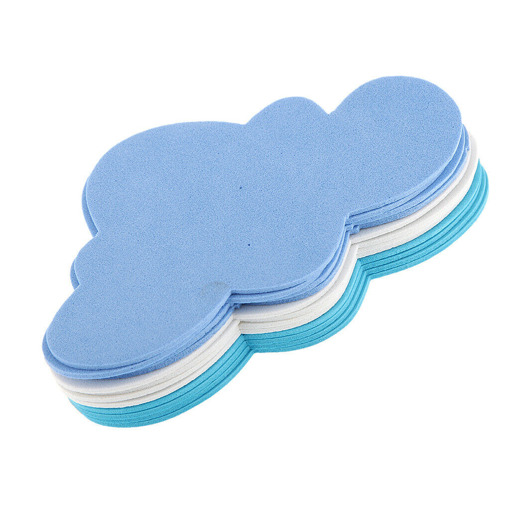 3X 12pcs Mixed Foam Clouds Shapes Kids Children Decooration Crafting DIY