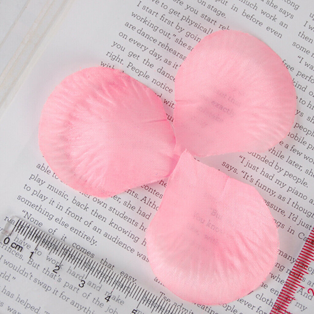 300pcs Silk Rose Petals Wedding Decoration Flowers - Pink