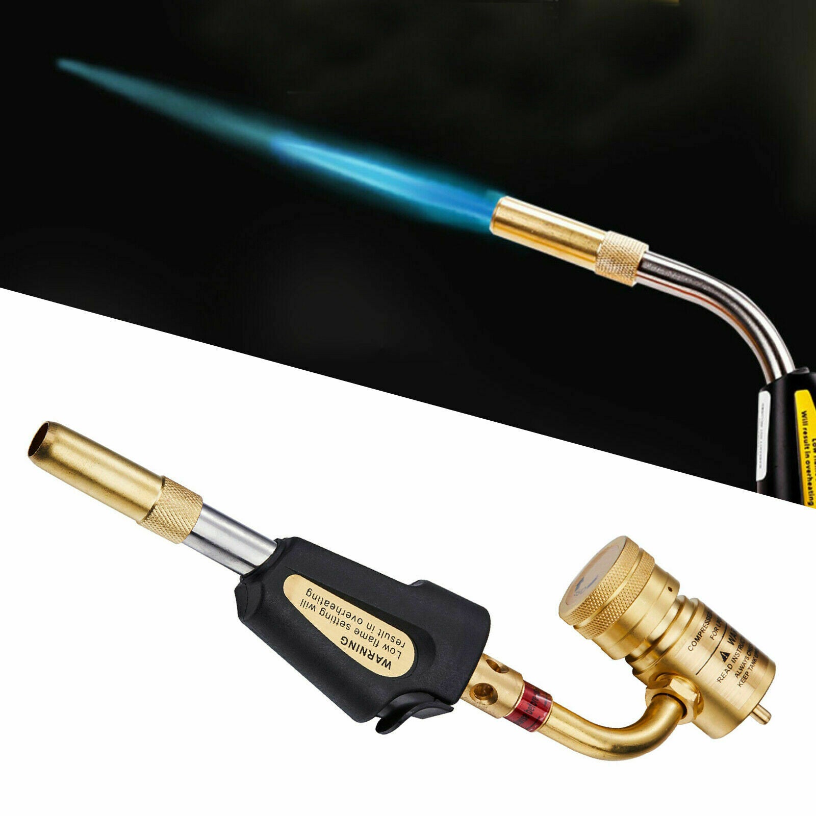 Gas Self Ignition Turbine Torch Brazing Solder Propane Welding Industrial Torch