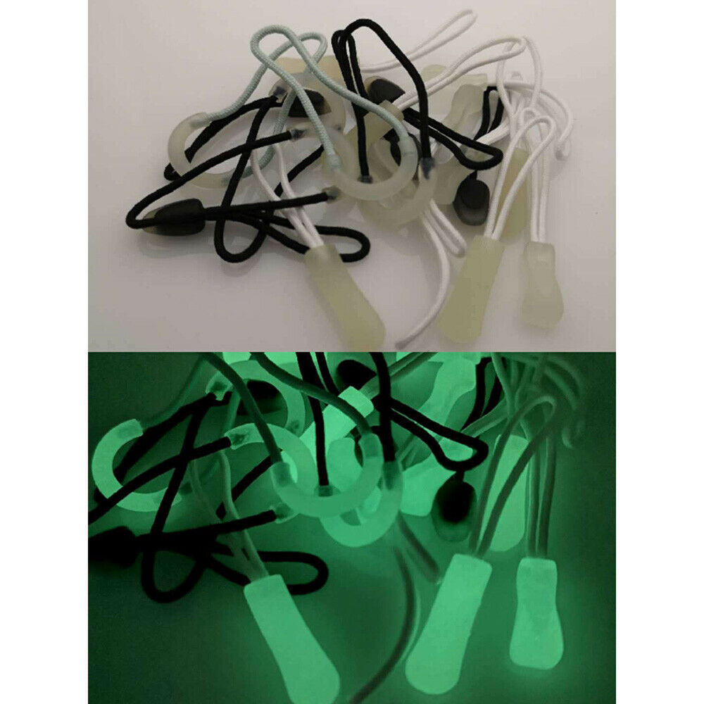 25X 3# Zipper Slider Head Pull Glow in the Dark Replacement Repair Garment Bag