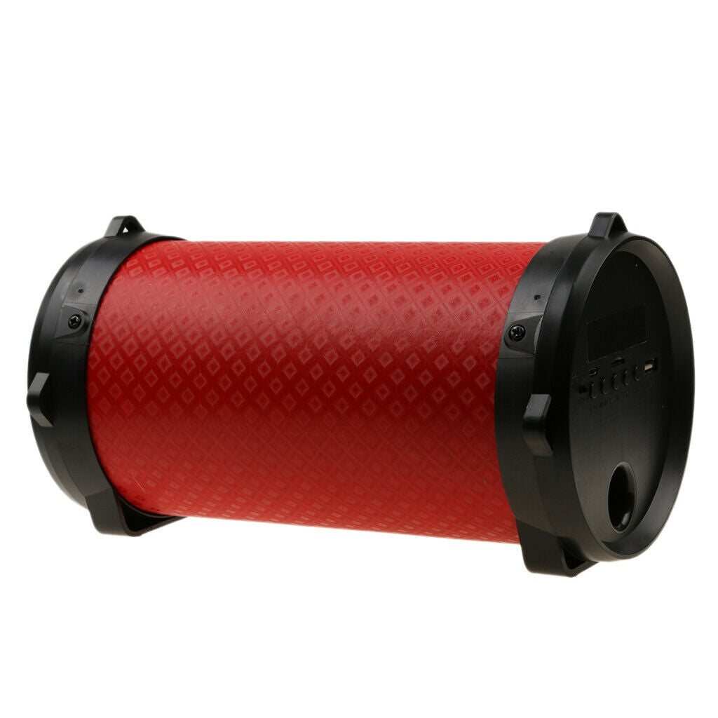 Portable HIFI Display Screen Wireless Bass Bluetooth Speaker  Red