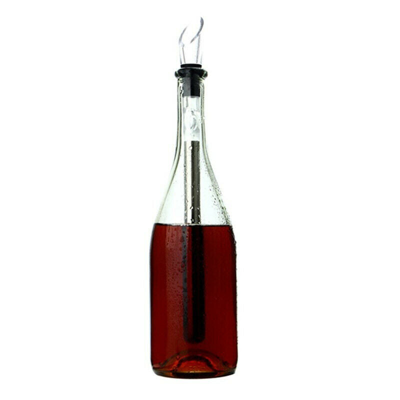 Ice Wine Chiller Stainless Steel Cooler Beer Wine Aerator Pourer Bottle St Rf